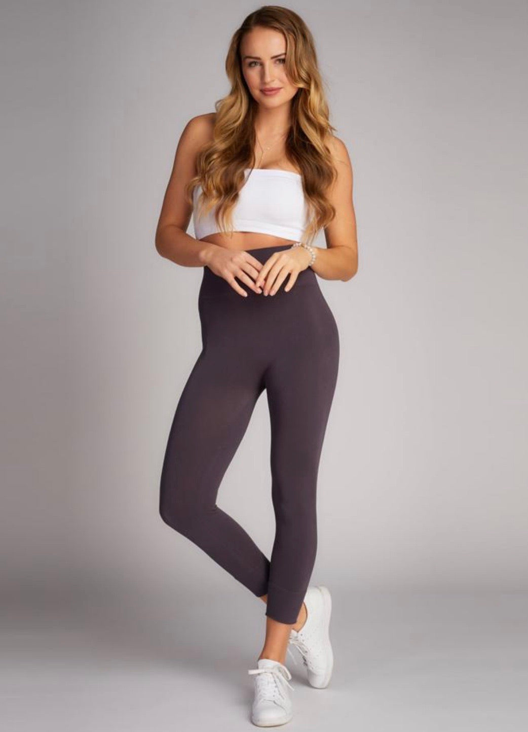 C'est Moi Bamboo High Waisted Legging In Bordeaux | Free Canada-Wide – The  Trendy Walrus